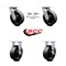 Service Caster 6 Inch Glass Filled Nylon Caster Set with Roller Bearings 2 Swivel Lock 2 Rigid SCC-30CS620-GFNR-BSL-2-R-2 - alternate 6